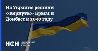 На Украине решили «вернуть» Крым и Донбасс к 2030 году