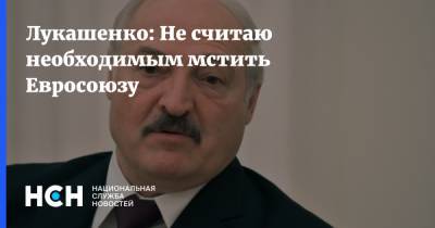 Лукашенко: Не считаю необходимым мстить Евросоюзу