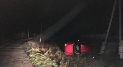 Ночью в Чувашии произошло ДТП: подросток взял отцовскую машину и перевернулся