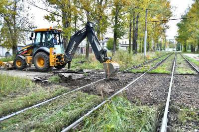 В Ярославле начался ремонт трамвайных переездов