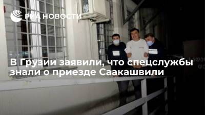 В Грузии заявили, что спецслужбы знали о приезде Саакашвили и действовали четко