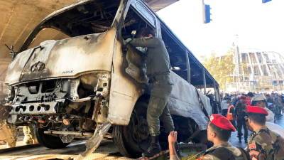 РИА Новости: в автобус в центре Дамаска были заложены три бомбы