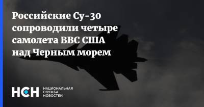 Российские Су-30 сопроводили четыре самолета ВВС США над Черным морем