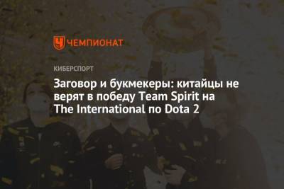Заговор и букмекеры: китайцы не верят в победу Team Spirit на The International по Dota 2