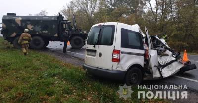 На Львовщине машина врезалась в военный грузовик, погибла супружеская пара - kp.ua - Украина - Тернополь - район Золочевский - район Львовский