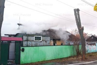 В Брянске сгорел частный дом в переулке Тельмана