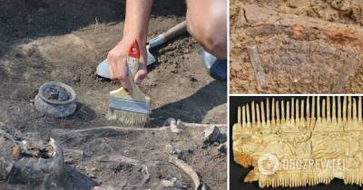 Археологи раскопали останки средневекового богатого воина - фото