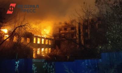 В Нижнем Новгороде горел архитектурный памятник «Дом чекиста»