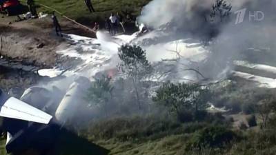 В Техасе при взлете потерпел крушение самолет с 21 человеком на борту