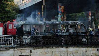 В Дамаске взорван автобус с сирийскими военными