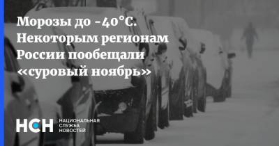 Морозы до -40°С. Некоторым регионам России пообещали «суровый ноябрь»