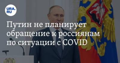 Путин не планирует обращение к россиянам по ситуации с COVID
