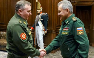 Хренин и Шойгу обсудили продление сроков действия соглашений о размещении российских военных объектов в Беларуси