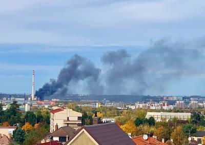 В Праге горит мусоросжигательный завод. Горожан призвали закрыть окна