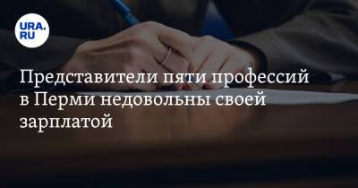 Представители пяти профессий в Перми недовольны своей зарплатой