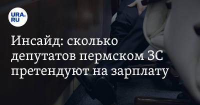 Инсайд: сколько депутатов пермском ЗС претендуют на зарплату