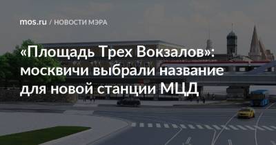 «Площадь Трех Вокзалов»: москвичи выбрали название для новой станции МЦД