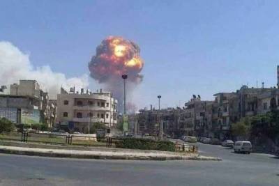 «Неизвестный» БПЛА уничтожил склад боеприпасов сирийской армии