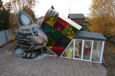 В Ярославле появилась дача в виде кошки, напечатанная на 3D принтере
