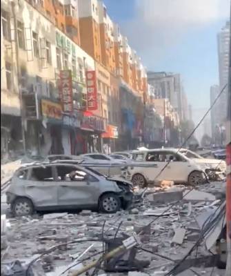 В Китае мощный взрыв уничтожил ресторан, есть жертвы