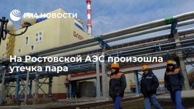На Ростовской АЭС произошла утечка пара, остановлен второй энергоблок