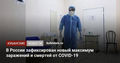 В России зафиксирован новый максимум заражений и смертей от COVID-19
