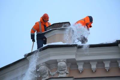 Крыши Смольного и Эрмитажа очистят от снега и сосулек почти за 12 млн рублей