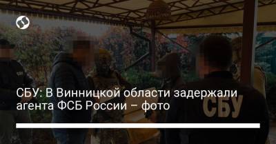 СБУ: В Винницкой области задержали агента ФСБ России – фото