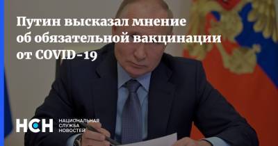 Путин высказал мнение об обязательной вакцинации от COVID-19