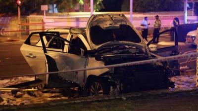 Взрыв в Нагарии: машина взлетела в воздух, двое ранены тяжело