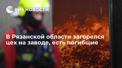 Три человека погибли и один пострадал при пожаре на заводе "Эластик" в Рязанской области