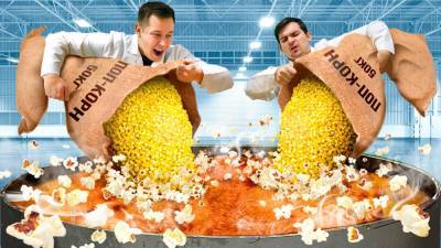 100 кг попкорна vs 500 литров раскаленного масла: Эксперименты