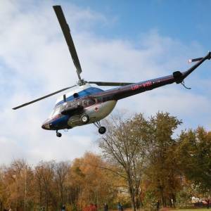 На базе Запорожской областной больницы открыли вертолетную площадку для санавиации. Фото