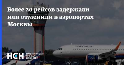 Более 20 рейсов задержали или отменили в аэропортах Москвы