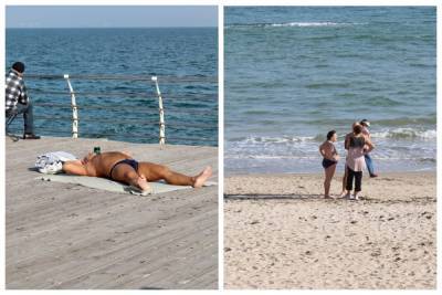 Лето вернулось в Одессу, на пляжах аншлаг: люди загорают и купаются в море, кадры