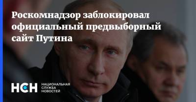 Роскомнадзор заблокировал официальный предвыборный сайт Путина