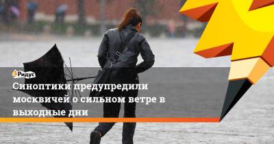 Синоптики предупредили москвичей о сильном ветре в выходные дни
