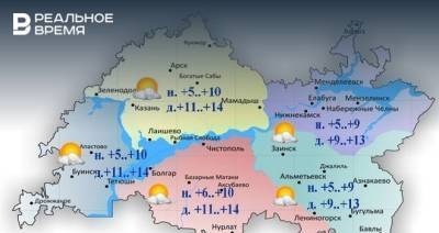 Сегодня в Татарстане ожидается порывистый ветер и до +14 градусов