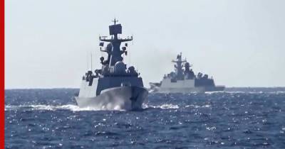 Боевые корабли России и Китая впервые провели совместное патрулирование