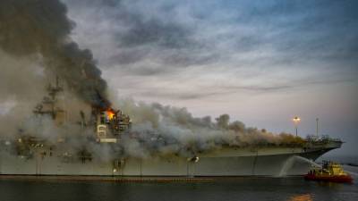 Командование ВМС США признало слабый уровень противопожарной подготовки моряков