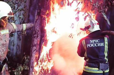На пожаре в Спасском районе погиб 55-летний мужчина