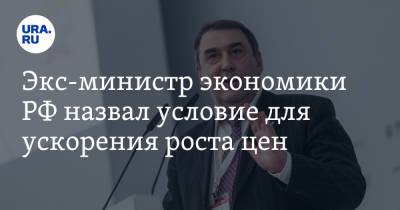 Экс-министр экономики РФ назвал условие для ускорения роста цен
