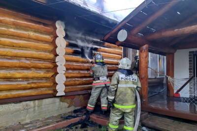 В Смоленской области вспыхнул частный жилой дом