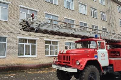 В санатории в Ефремове работали пожарные