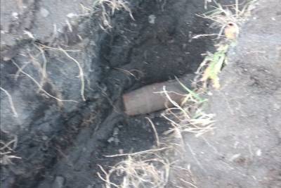В Мичуринске во время прокладки электокабеля обнаружили артиллерийский снаряд