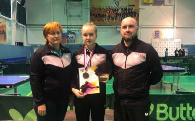 Спортсменка из Гатчинского района стала бронзовым призером турнира по настольному теннису