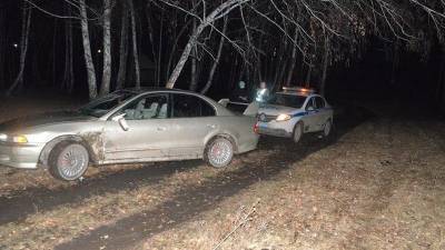 В Башкирии пьяный водитель повредил патрульный автомобиль