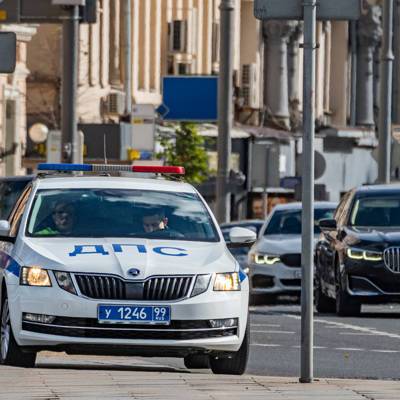 Неколько машин столкнулись в центре Москвы