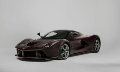 С аукциона собираются продать единственный Ferrari LaFerrari винного цвета (ФОТО)