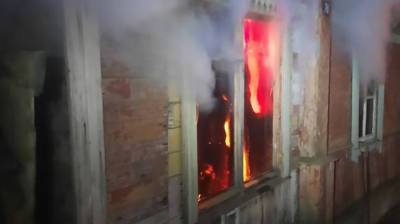 В Полоцке при пожаре дома пострадал мужчина